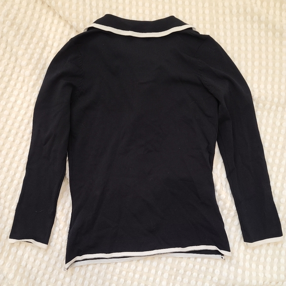 Black and white button up blazer - Picture 2 of 6